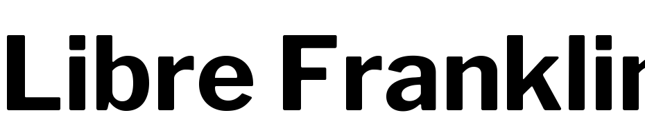 Libre Franklin Bold cкачати шрифт безкоштовно